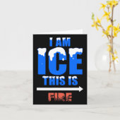 Funny Ice and Fire Costume Halloween Family Matchi Kaart (Gele Bloem)