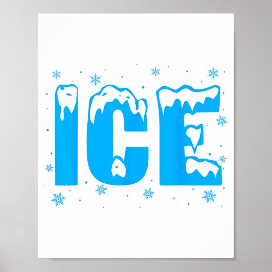 Funny Ice Costume Halloween 2024 Family Matching Poster (Voorkant)