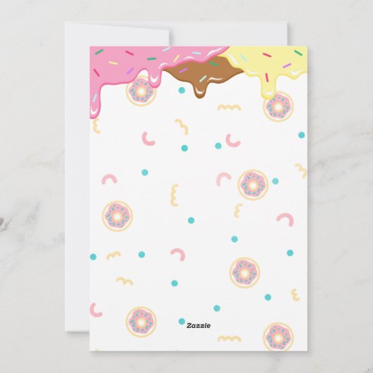 Funny Ice Cream Cone Kids Verjaardag Kaart (Achterkant)