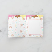 Funny Ice Cream Cone Kids Verjaardag Kaart (Binnen)