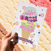 Funny Ice Cream Cone Kids Verjaardag Kaart