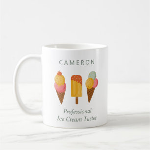 Funny Ice Cream Lovers Humor Cute Personalized Koffiemok