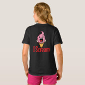 Funny Ice Cream Pun - Ik Schreeuw Cartoon T-shirt (Achterkant volledig)