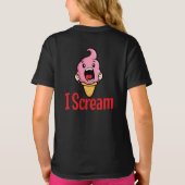 Funny Ice Cream Pun - Ik Schreeuw Cartoon T-shirt (Achterkant)