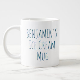 Funny Ice Cream Quote Gag Gift Persoonlijke naam Grote Koffiekop