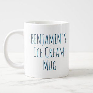 Funny Ice Cream Quote Gag Gift Persoonlijke naam Grote Koffiekop