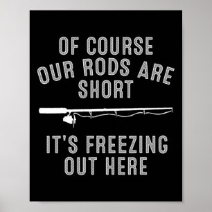 Funny Ice Gevist Kunst voor Mannen Vader Ice Fishi Poster