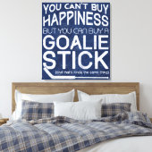 Funny Ice Hockey Goalie Artwork Canvas Afdruk (Insitu (Slaapkamer))