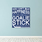 Funny Ice Hockey Goalie Artwork Canvas Afdruk (Insitu (Houten vloer))