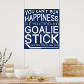 Funny Ice Hockey Goalie Artwork Poster (Keuken)