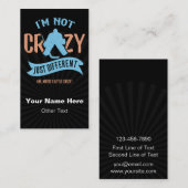 Funny Ice Hockey Goalie, Hockey Visitekaartjes (Voorkant / Achterkant)