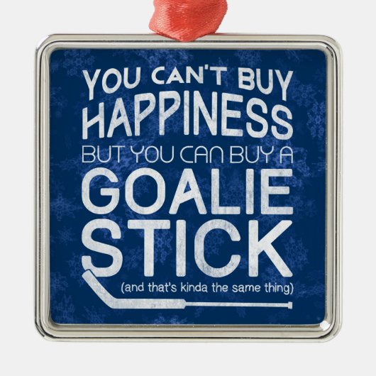 Funny Ice Hockey Goalie Holiday Decoratie (Voorkant)