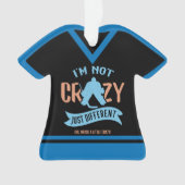 Funny Ice Hockey Goalie Holiday Ornament (voorkant)