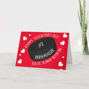 Funny Ice Hockey Je hebt Valentijnse gescand Feestdagen Kaart