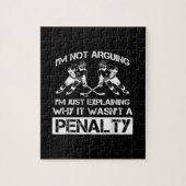 Funny Ice Hockey Player Discussion Bully Penalty Legpuzzel (Verticaal)