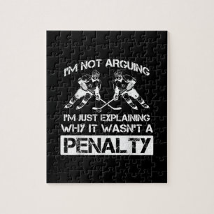 Funny Ice Hockey Player Discussion Bully Penalty Legpuzzel