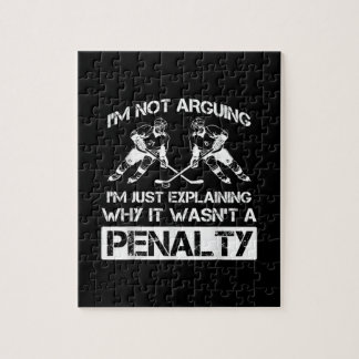 Funny Ice Hockey Player Discussion Bully Penalty Legpuzzel