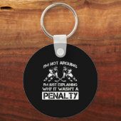 Funny Ice Hockey Player Discussion Bully Penalty Sleutelhanger (Voorkant)