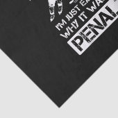 Funny Ice Hockey Player Discussion Bully Penalty Tissuepapier (Detail)