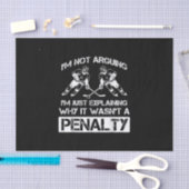Funny Ice Hockey Player Discussion Bully Penalty Tissuepapier (Craft)