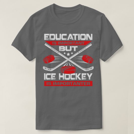 Funny Ice Hockey Player Gift 1 T-shirt (Design voorkant)