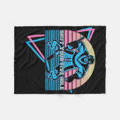 Funny Ice Hockey Retro Shut Your Five Hole  Fleece Deken (Voorkant (Horizontaal))