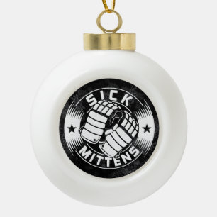 Funny Ice Hockey Slang Holiday Decoration Keramische Bal Ornament