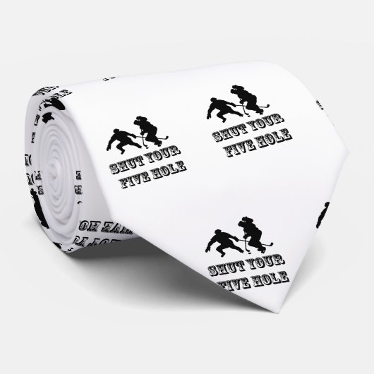 Funny Ice Hockey Stropdas (Opgerold)