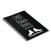 Funny Ice Skating Gifts Skater Winter Sports Humor Notitieboek (Rechterzijde)