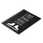 Funny Ice Skating Gifts Skater Winter Sports Humor Notitieboek (Linkerzijde)