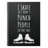 Funny Ice Skating Gifts Skater Winter Sports Humor Notitieboek (Voorkant)