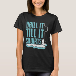 Funny Ice Vist design voor mannen Ice Fisher T-shirt