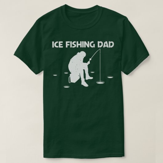 Funny Ice Vist design voor vader Ice Hole F T-shirt (Design voorkant)