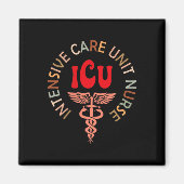 Funny Icu Nurse Intensive Care Unit Nurse Emergenc Magneet (Voorkant)