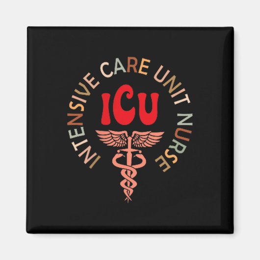 Funny Icu Nurse Intensive Care Unit Nurse Emergenc Magneet (Voorkant)