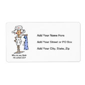 Funny ICU Zurse T-shirts en cadeautjes Etiket (Voorkant)