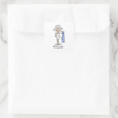 Funny ICU Zurse T-shirts en cadeautjes Vierkante Sticker (Tas)