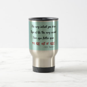Funny ICU Zurse Travel Mug Reisbeker