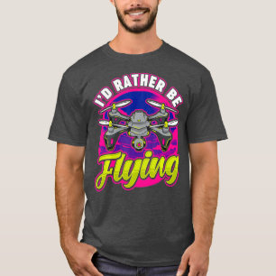 Funny ID eerder 'Flying Drone Pilot Hobby Pun' T-shirt