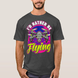 Funny ID eerder 'Flying Drone Pilot Hobby Pun' T-shirt