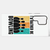 Funny "I'd Rather Be Bowling" Quote Samsung Galaxy Hoesje (Achterkant horizontaal)
