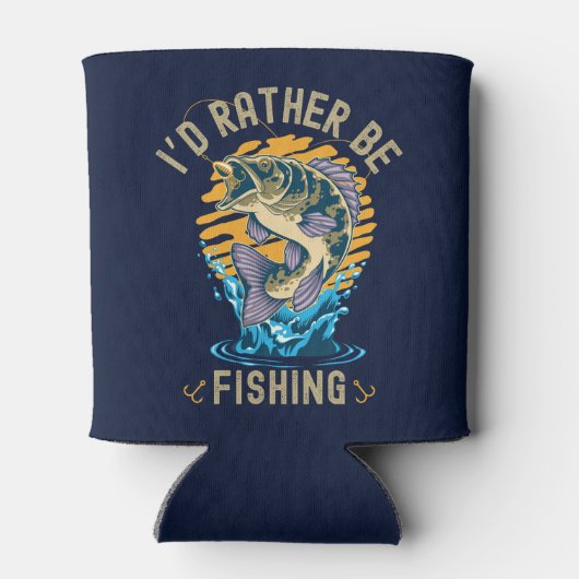 Funny I'd rather be fishing Blikjeskoeler (Achterkant)