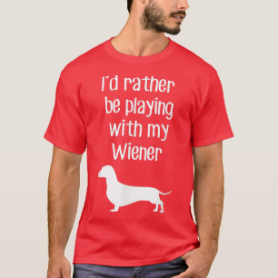 Funny-id speelt liever met mijn vrouw. t-shirt