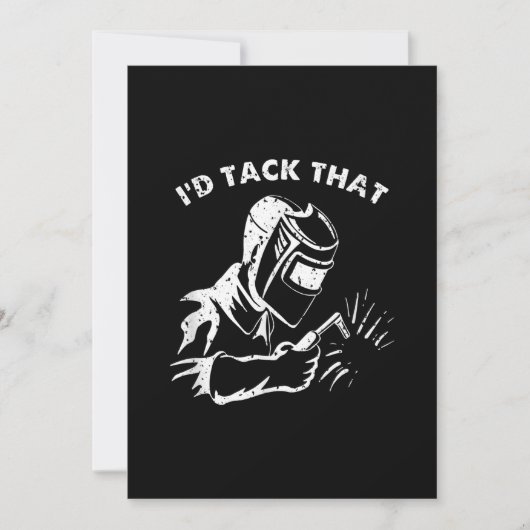 Funny ID-tapijt die lassen voor mannen geeft Aankondiging (Voorkant)