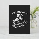 Funny ID-tapijt die lassen voor mannen geeft Aankondiging (Staand voorkant)