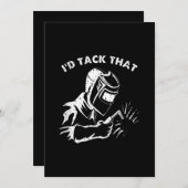 Funny ID-tapijt die lassen voor mannen geeft Aankondiging (Voorkant / Achterkant)