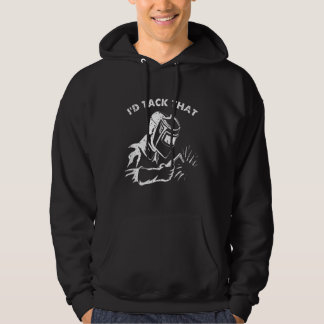 Funny ID-tapijt die lassen voor mannen geeft Hoodie