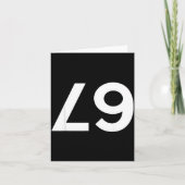 Funny Ide Down Backwards 67 Meme  Kaart (Voorkant)