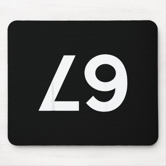 Funny Ide Down Backwards 67 Meme Muismat (Voorkant)