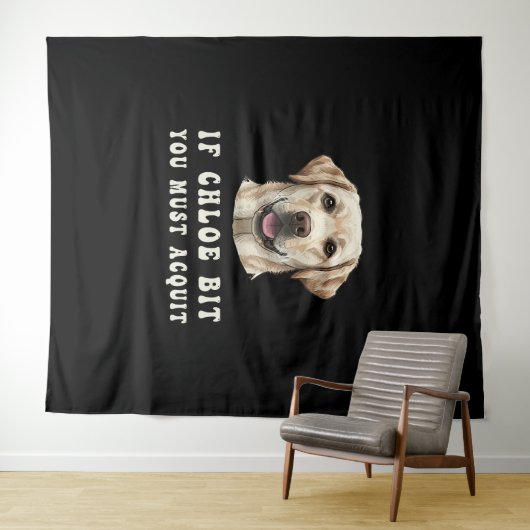 Funny If Chloe Bit You Must Acquit Labrador lovers Wandkleed (In Situ (horizontaal))